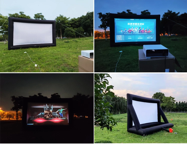 High Quality Outdoor16f Ready to Ship Projector Screen Inflatable, Movie Screen Inflatable, Inflatable LED Screen