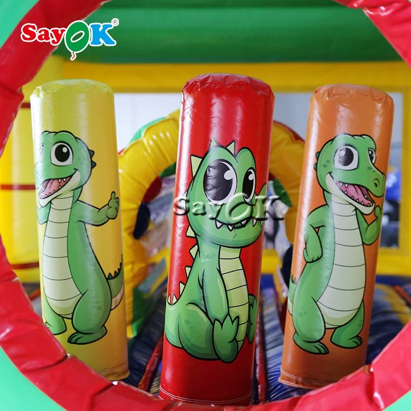 Professional Animal Theme Kids Playground Crocodile Water Bounce House Inflatable Bouncy Castle with Slide