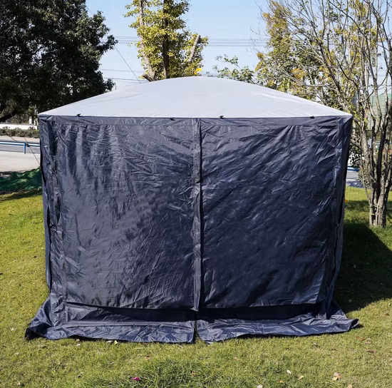 Tente pliante à quatre côtés de belvédère respirant d'été personnalisable