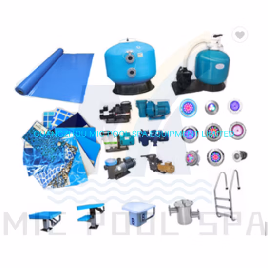 Ensemble complet d'accessoires d'équipement de piscine d'approvisionnement d'usine