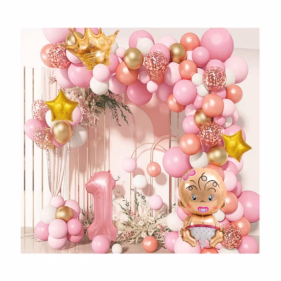 Garçon fille hommes bébé douche 1er anniversaire fête fournitures 32 pouces arc-en-ciel numéro adulte noir or Mylar feuille latex ballon colonne décoration ensemble kit