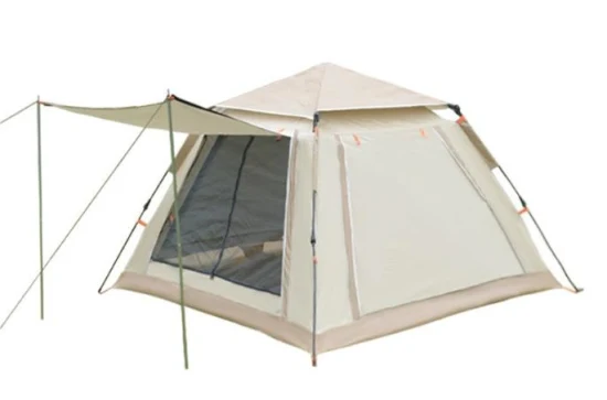 6-12 Personnes Luxueux Double Couche Imperméable Famille Tente de Camping de Plage en Plein Air