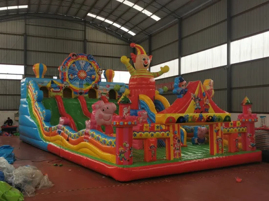 Videur gonflable de glissière de ville d'amusement d'obstacle de jouets d'enfants pour le parc d'enfants