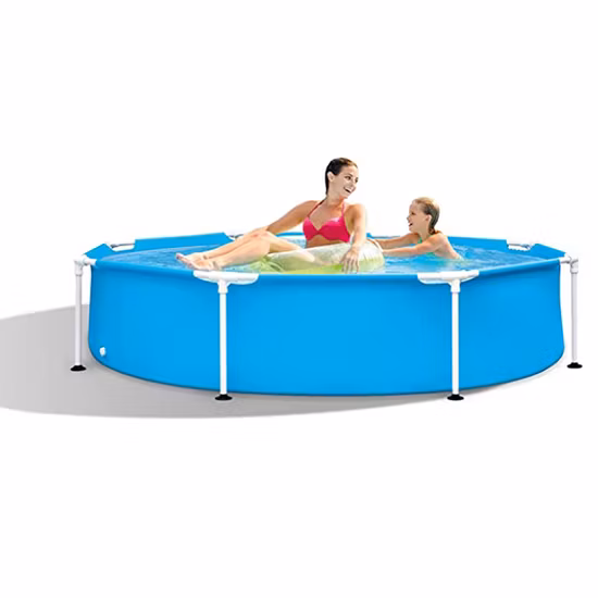 Piscine hors sol ronde à cadre en acier sur mesure
