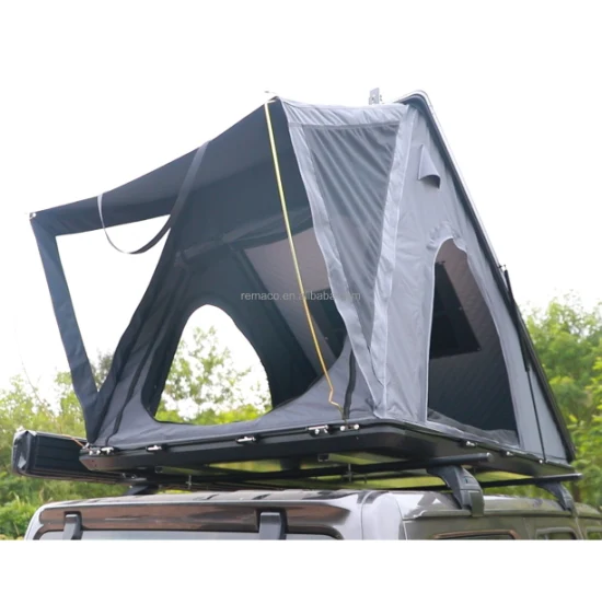 Tente de toit rigide en triangle en aluminium de camping